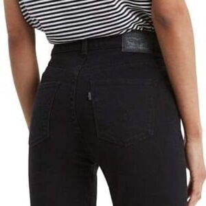 LEVI'S Classic Bootcut Jeans Womens 6 (28x32) Mid Rise Black Stretch Denim 3 NWT